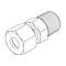 Tompkins Hydraulic Fitting, Metric CompressionL28(36X2.0) -16NPT MALE STUD CPLG MC6051-L28-16 - alternate 1